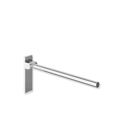 HEWI Stützklappgriff Mono, Design B, System 900, Edelstahl, verchromt, Ausladung 600 mm