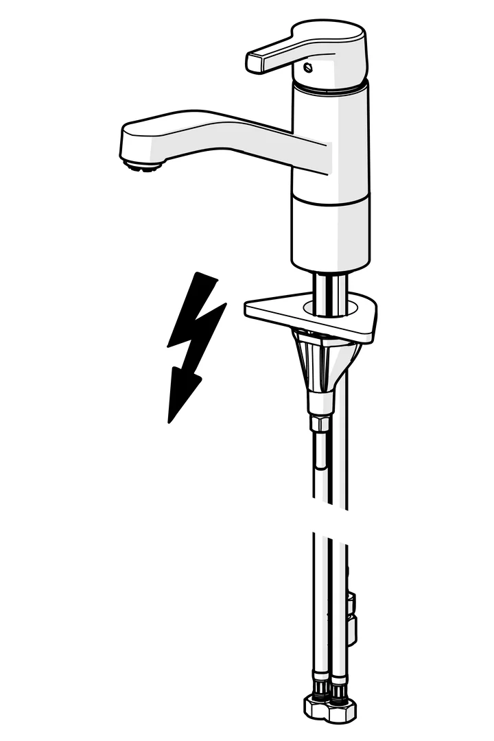 HansaPALENO Einhebelmischer Küchenarmatur, Niederdruck, Chrom, Ausladung 215 mm