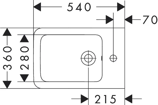 Hansgrohe Bidet „EluPura Original Q“, Befestigung sichtbar Hansgrohe Bidet „EluPura Original Q“, Befestigung sichtbar