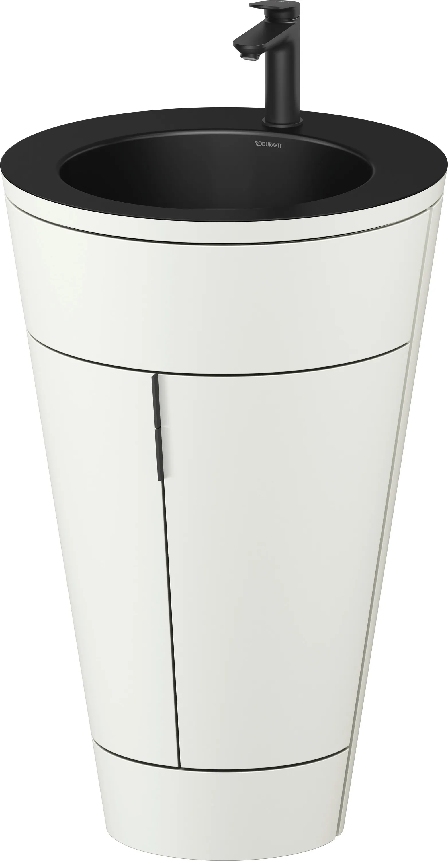 Duravit Waschtischunterschrank bodenstehend „Starck 1“ 56 × 86,4 × 60,5 cm in Schwarz Matt Duravit Waschtischunterschrank bodenstehend „Starck 1“ 56 × 86,4 × 60,5 cm in Schwarz Matt