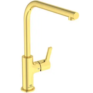 Ideal Standard Gusto Küchenarmatur BD418A2, L-Auslauf, 232mm Ausladung, Brushed Gold Ideal Standard Gusto Küchenarmatur BD418A2, L-Auslauf, 232mm Ausladung, Brushed Gold