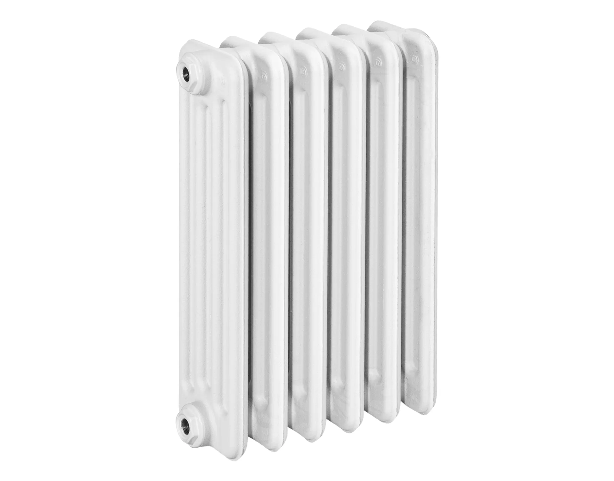 Beispielbild eines Heizkörpers mit 6 Gliedern ASW HG-TEC DIN-Gussradiator Berlin RAL 9010, 8 Glieder, BH 580 NA 500 BL 480 BT 160