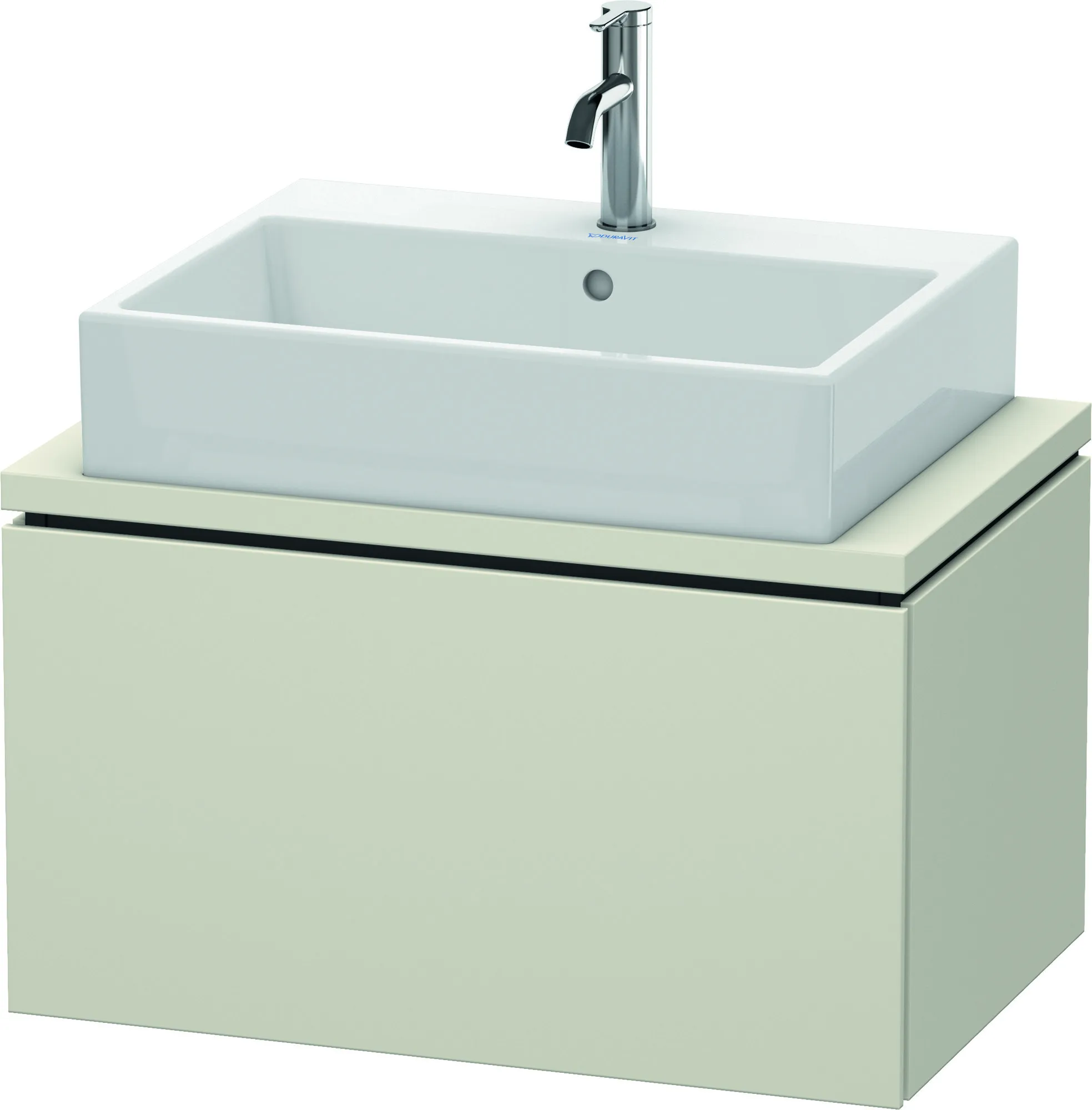 Duravit Waschtischunterschrank wandhängend „L-Cube“ 72 × 40 × 47,7 cm Taupe Matt
