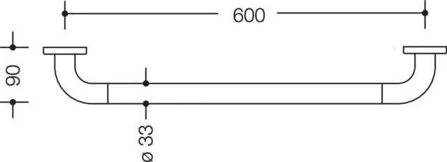 HEWI Handtuchhalter „Serie 477“ 67 × 3,3 × 9 cm in Lichtgrau HEWI Handtuchhalter „Serie 477“ 67 × 3,3 × 9 cm in Lichtgrau