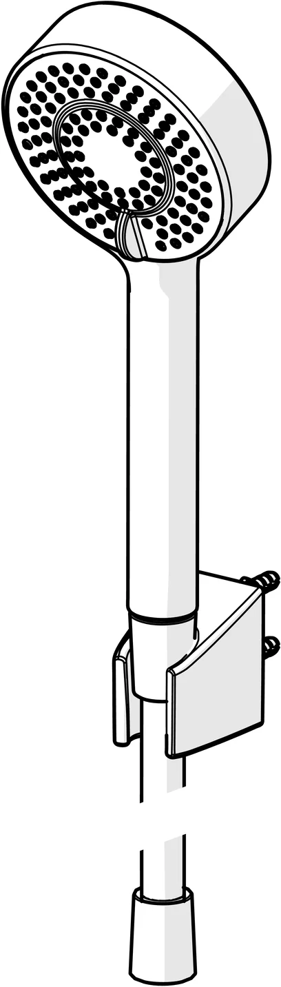 HansaBASICJET Handbrausegarnitur HansaBASICJET 4468 3-strahlig Chrom HansaBASICJET Handbrausegarnitur HansaBASICJET 4468 3-strahlig Chrom