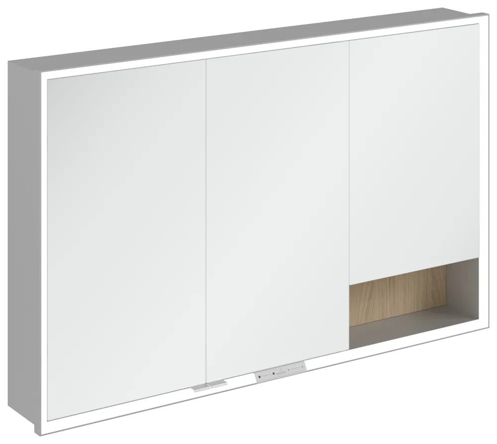 Villeroy & Boch Einbau-Spiegelschrank „My View+“ 1200 × 750 × 168 mm in Nordic Oak