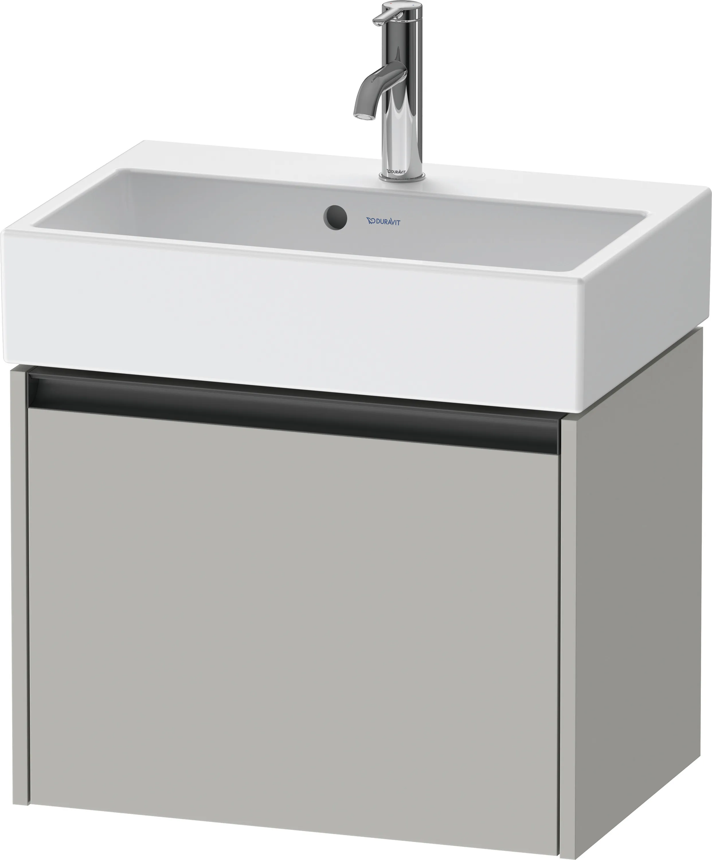 Duravit Waschtischunterschrank wandhängend „Ketho.2“ 58,4 × 44 × 39 cm in Betongrau Matt