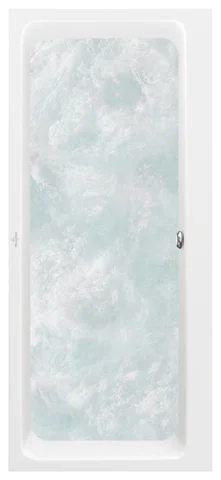 Villeroy & Boch Whirlwanne „Subway“ mit Whirlsystem „Airpool Entry“ rechteck 160 × 70 cm in Weiß Alpin