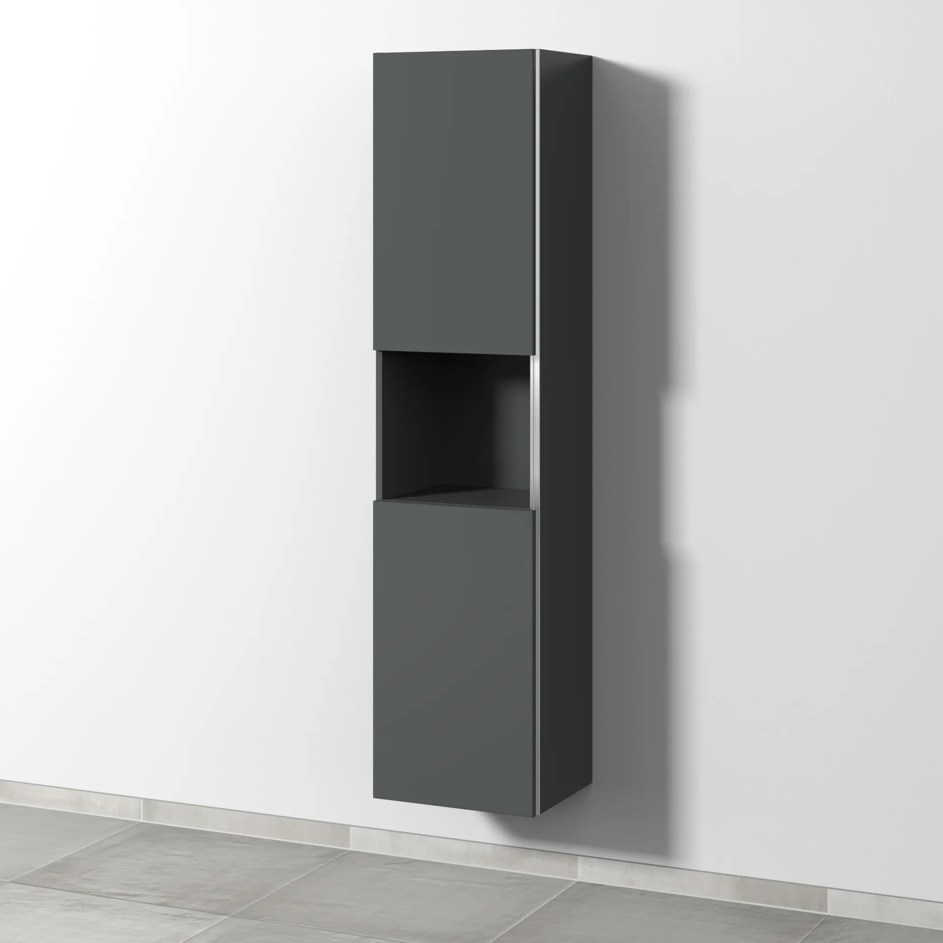 Hochschrank links 3way (BR116) 1700x400x345 Anthrazit-Matt