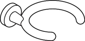 HEWI Gehhilfenhalter 15,6 cm HEWI Gehhilfenhalter 15,6 cm