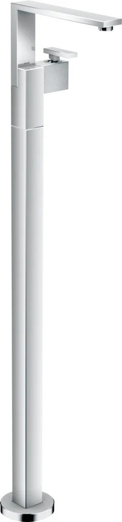 Hansgrohe AXOR Edge Einhebel-Waschtischmischer bodenstehend, Diamantschliff Chrom, Ausladung 235 mm, Push-Open Ablaufgarnitur G 1 1/4, DN15