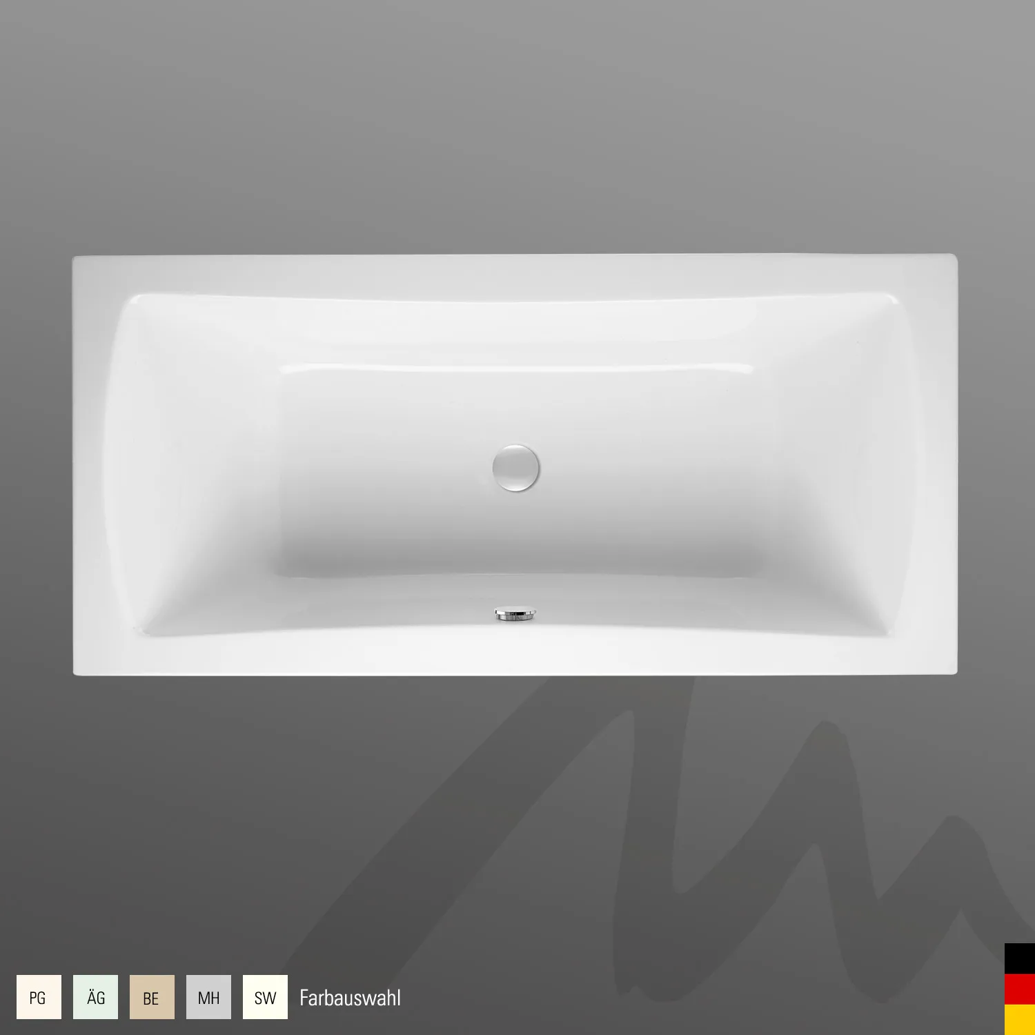 Mauersberger Acryl-Badewanne jucunda 190/90 duo 1900x900x495, Farbgruppe 2 Mauersberger Acryl-Badewanne jucunda 190/90 duo 1900x900x495, Farbgruppe 2