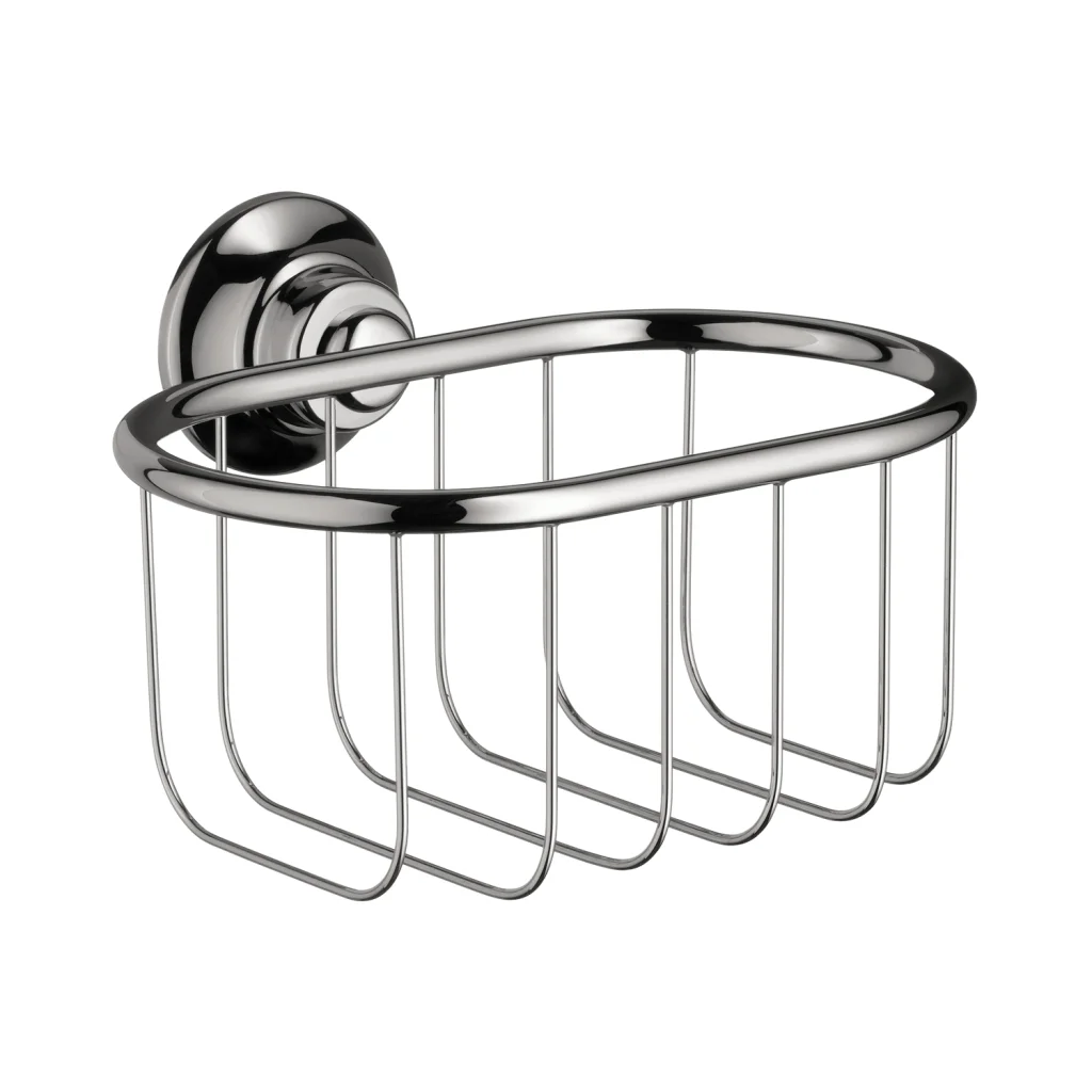 Hansgrohe AXOR Montreux Seifenkorb Wandversion, Chrom, Bohrloch-Durchmesser 6 mm, Bohrabstand 35 mm Hansgrohe AXOR Montreux Seifenkorb Wandversion, Chrom, Bohrloch-Durchmesser 6 mm, Bohrabstand 35 mm