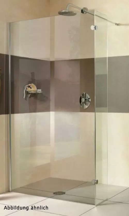 Sprinz Walk-In-Duschkabine Walk-In Freistehende Scheibe und Festelement teilgerahmt „Inloop“ B: 900 mm H: 2100 mm T: 8 mm