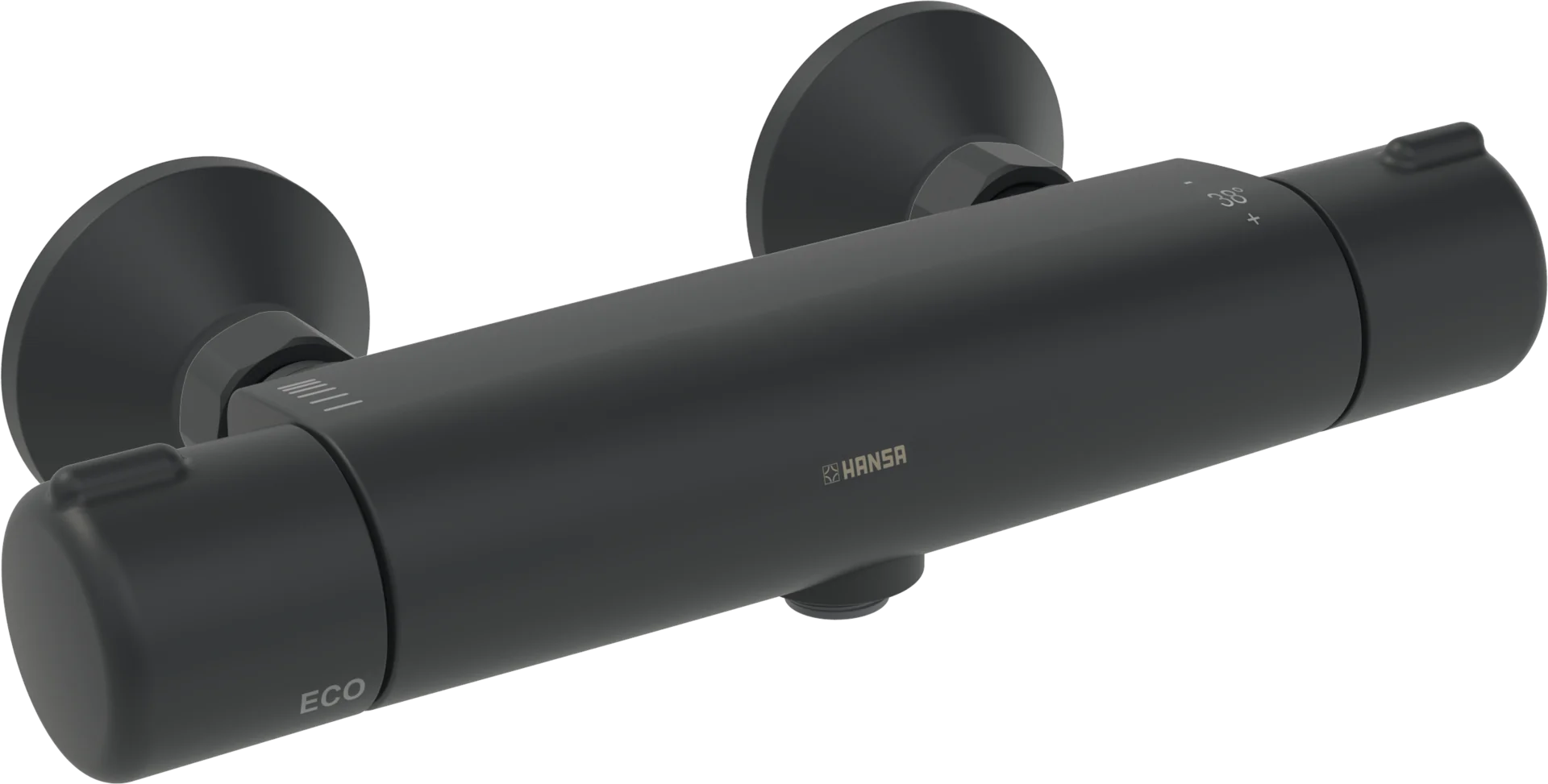HansaMICRA Duscharmatur Hansacolour Brausebatterie 5815 DN15 Matt-Schwarz