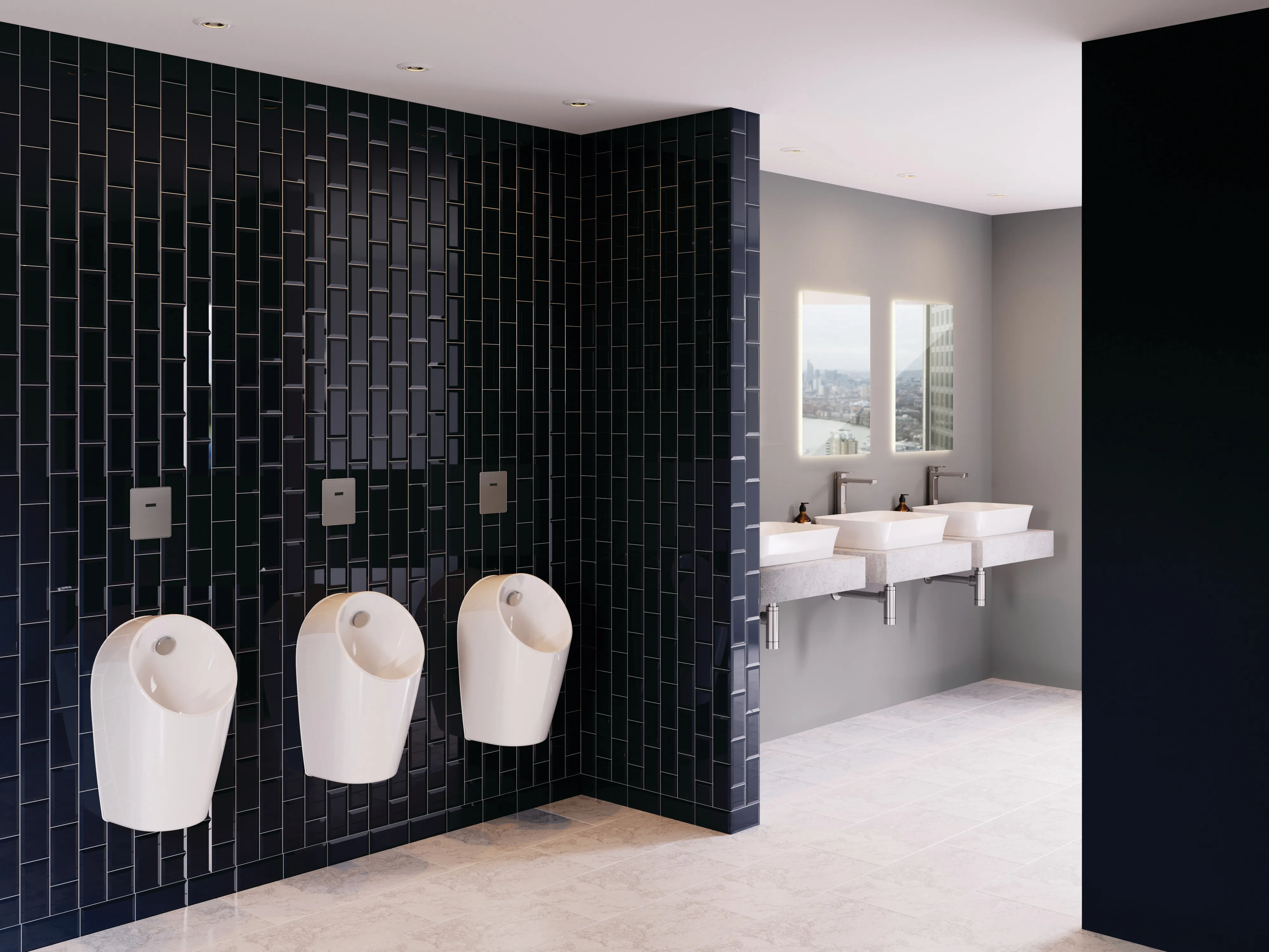 Betätigungsplatte E1 U1 Septa Pro, für Urinal, elektronische Auslösung, Chrom Betätigungsplatte E1 U1 Septa Pro, für Urinal, elektronische Auslösung, Chrom