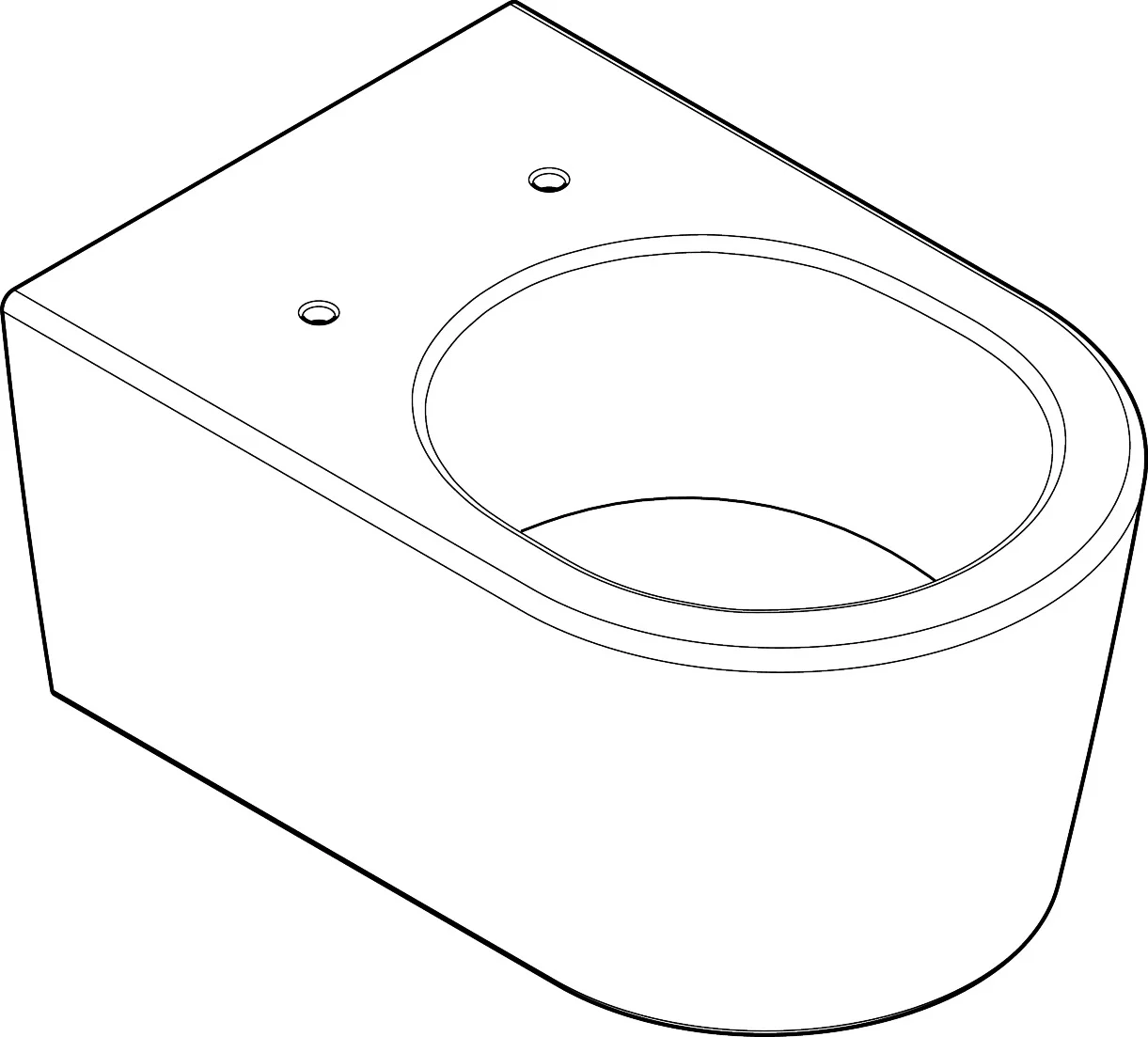 Hansgrohe EluPura S Wand-WC in Weiß, 540 mm Höhe, AquaHelix Flush-Technologie, spülrandlos, verdeckte Befestigung