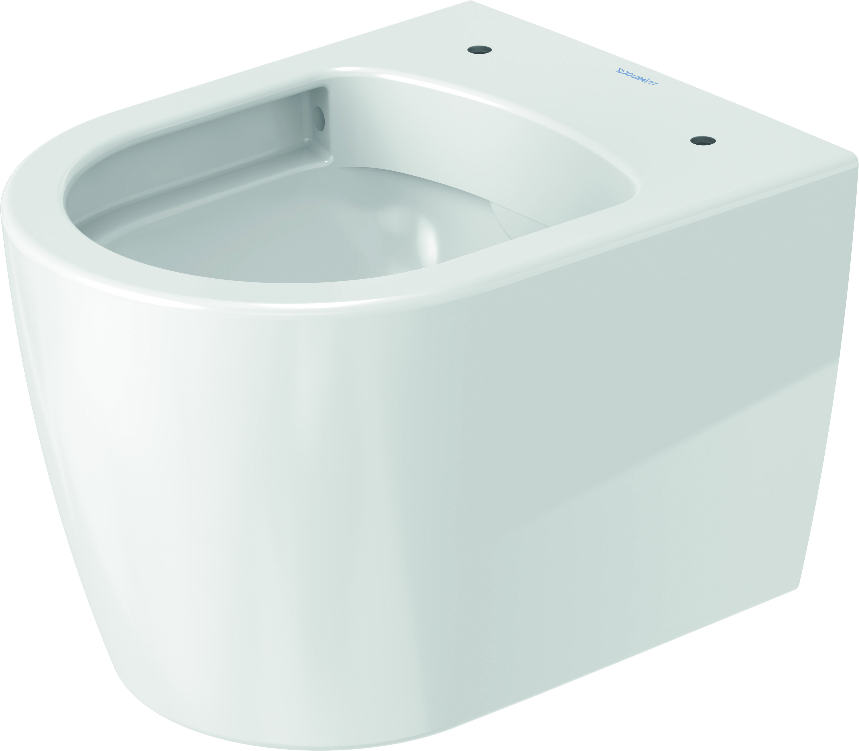 Wand-WC ME by Starck Compact 480 mm Tiefspüler, rimless, Durafix, weiß