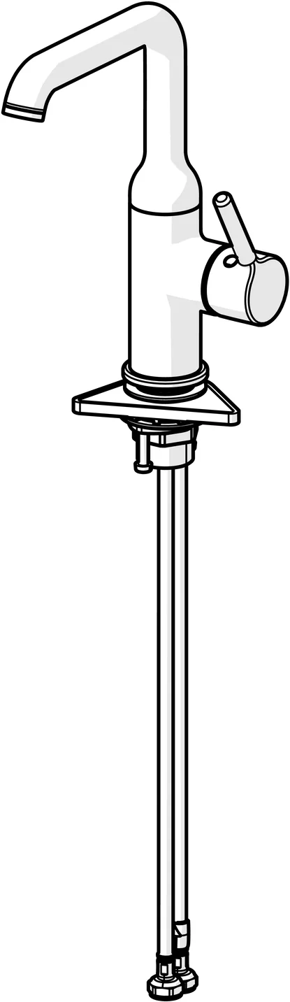 HansaVANTIS Style Waschtischarmatur 5455 Matt-Schwarz