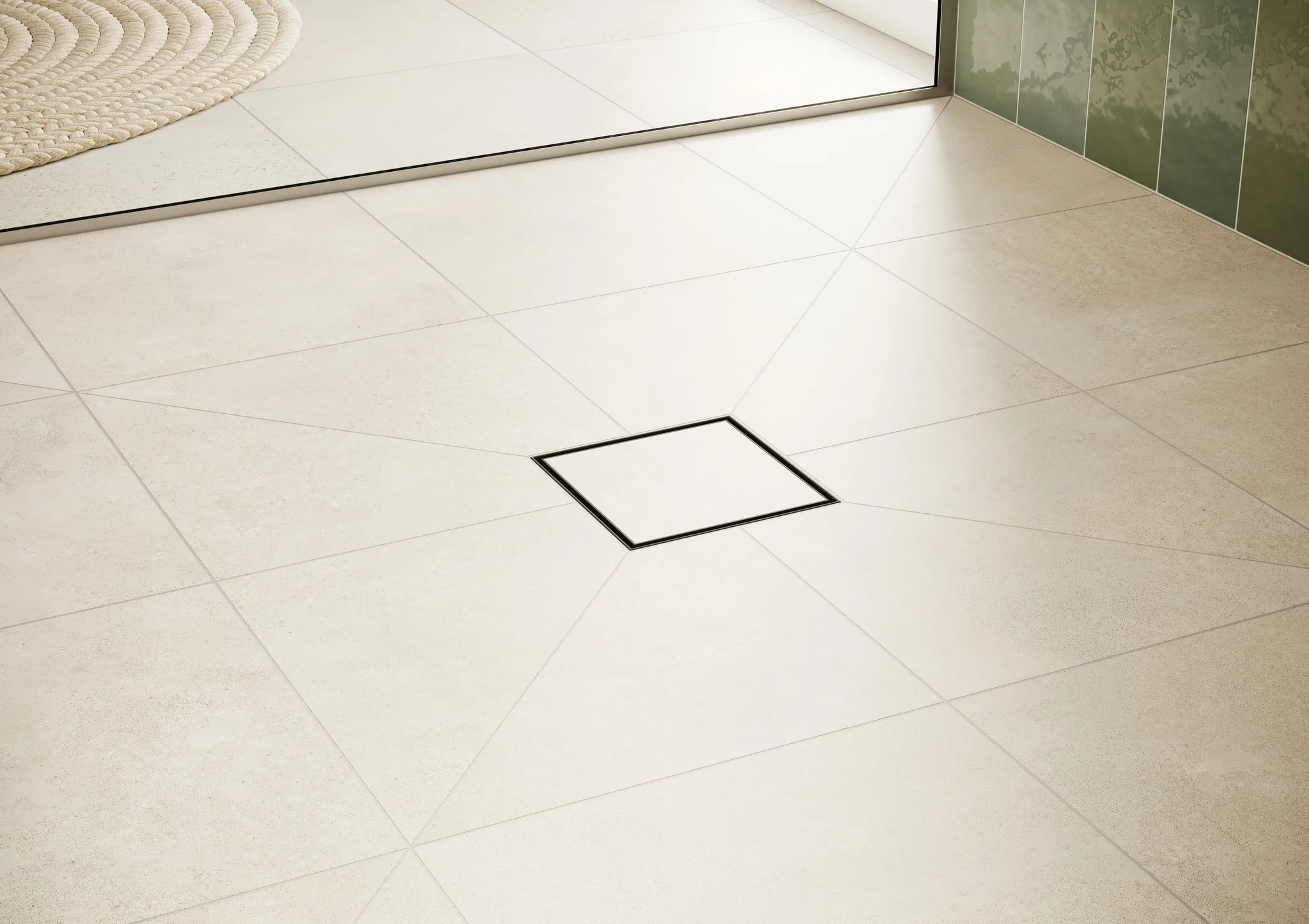 RainDrain Point Komplettset Punktablauf 150/150 rückseitig befliesbar Mattschwarz RainDrain Point Komplettset Punktablauf 150/150 rückseitig befliesbar Mattschwarz