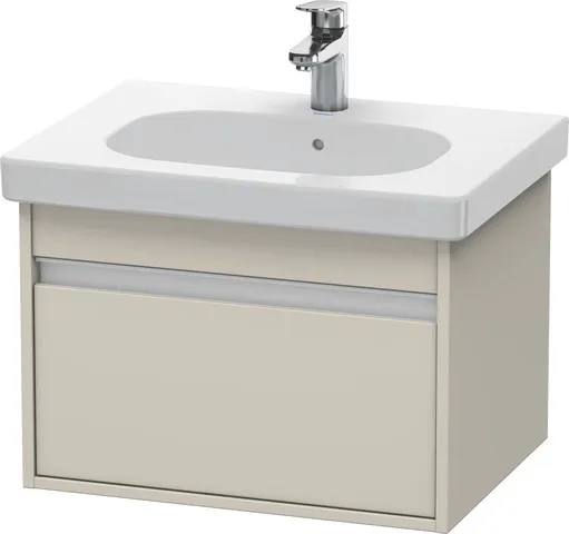 Duravit Waschtischunterschrank wandhängend „Ketho“ 60 × 41 × 45,5 cm Taupe Matt