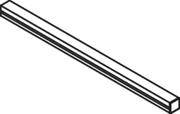 HEWI Waschtischprofil mit Kappe/n in Signalweiß matt HEWI Waschtischprofil mit Kappe/n in Signalweiß matt