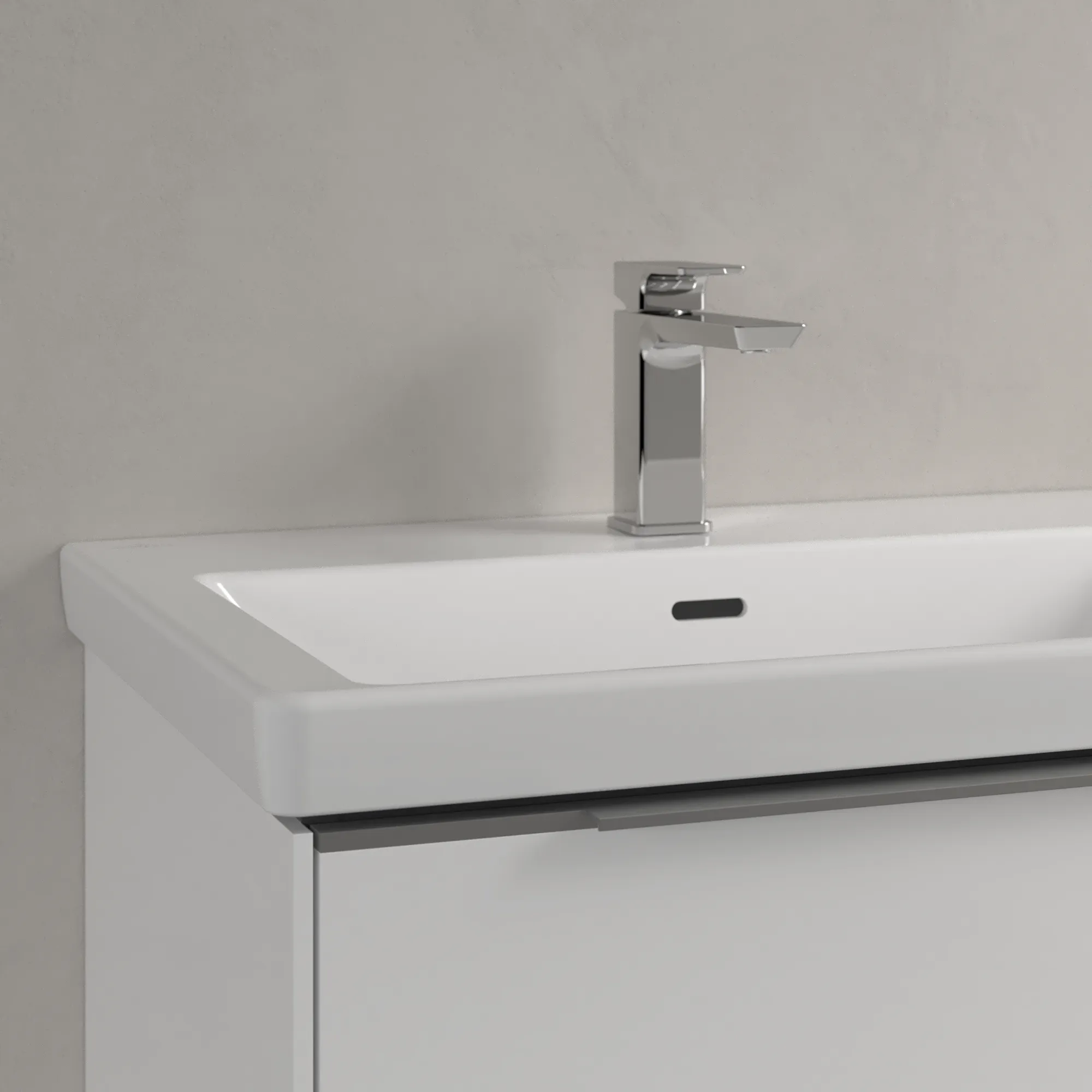 Villeroy & Boch Doppelwaschtisch aus TitanCeram „Subway 3.0“ 1300 × 475 × 165 mm, mit Hahnlochbohrung, Hahnlochposition links und rechts in Weiß Alpin Villeroy & Boch Doppelwaschtisch aus TitanCeram „Subway 3.0“ 1300 × 475 × 165 mm, mit Hahnlochbohrung, Hahnlochposition links und rechts in Weiß Alpin