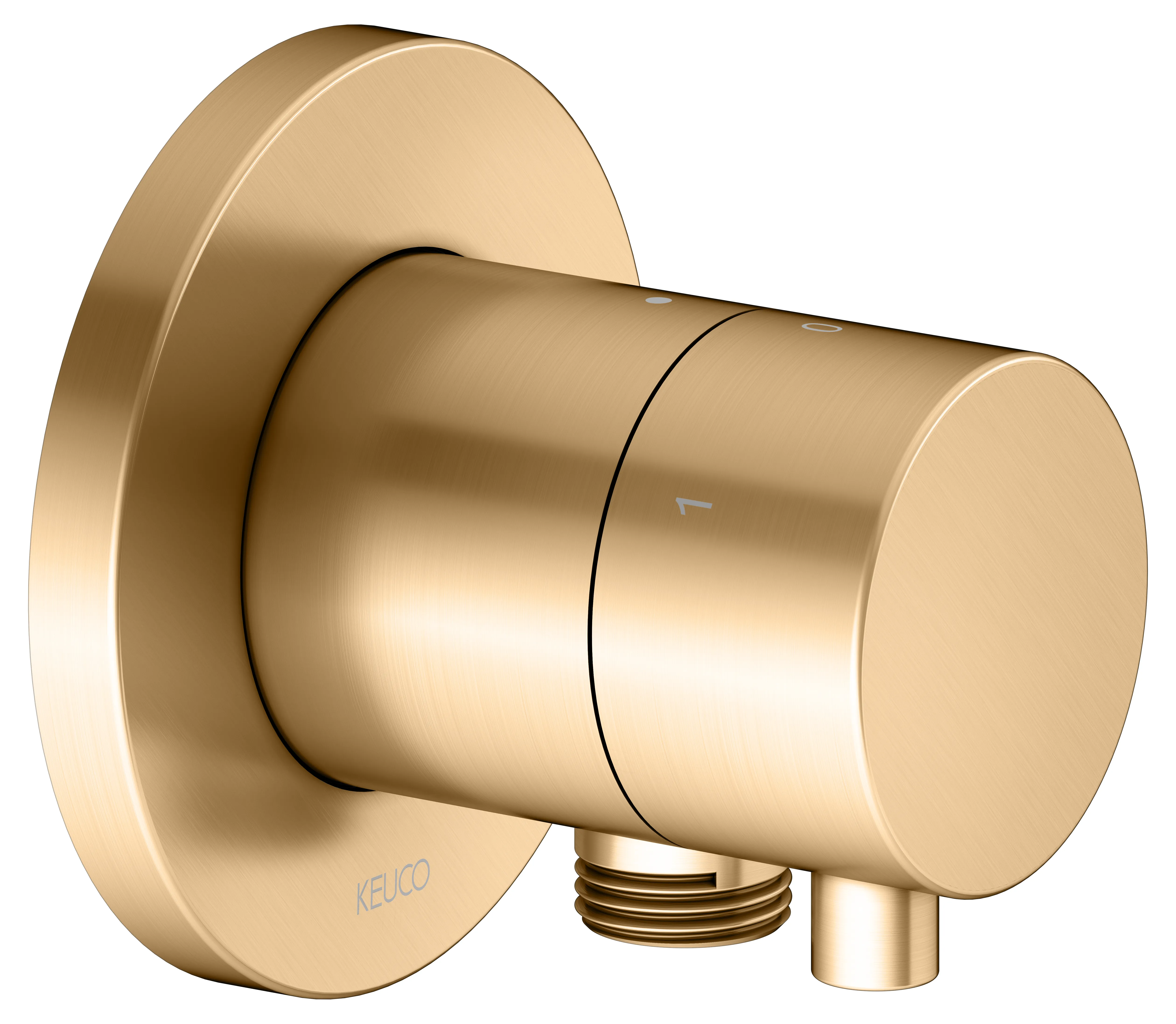 IXMO 3-Wege Ab- u. Umstellventil UP IXMO Comfort, rund Messing gebürstet IXMO 3-Wege Ab- u. Umstellventil UP IXMO Comfort, rund Messing gebürstet