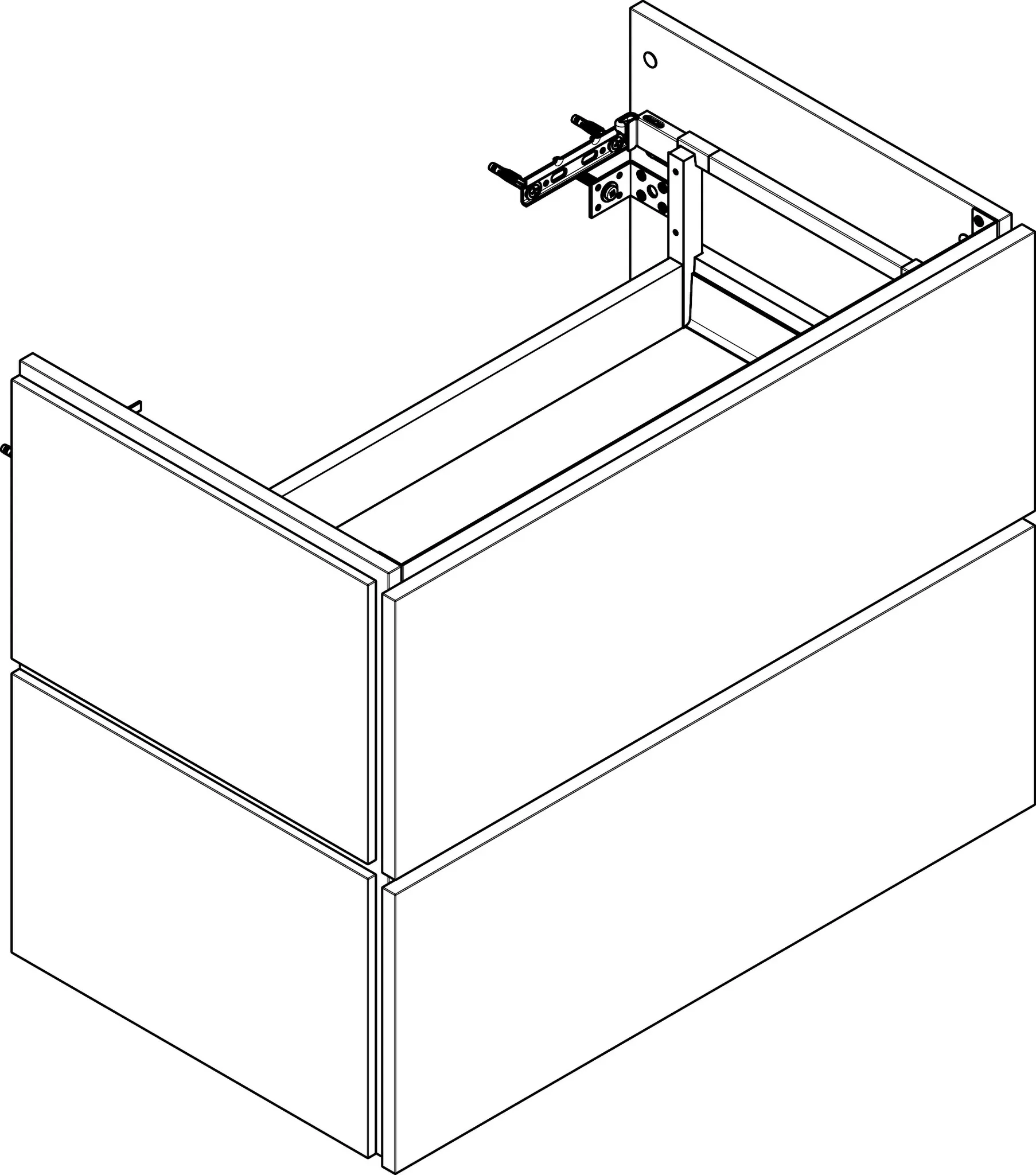 Hansgrohe Waschtischunterschrank „Xilesa E“ in Schiefergrau Matt Hansgrohe Waschtischunterschrank „Xilesa E“ in Schiefergrau Matt