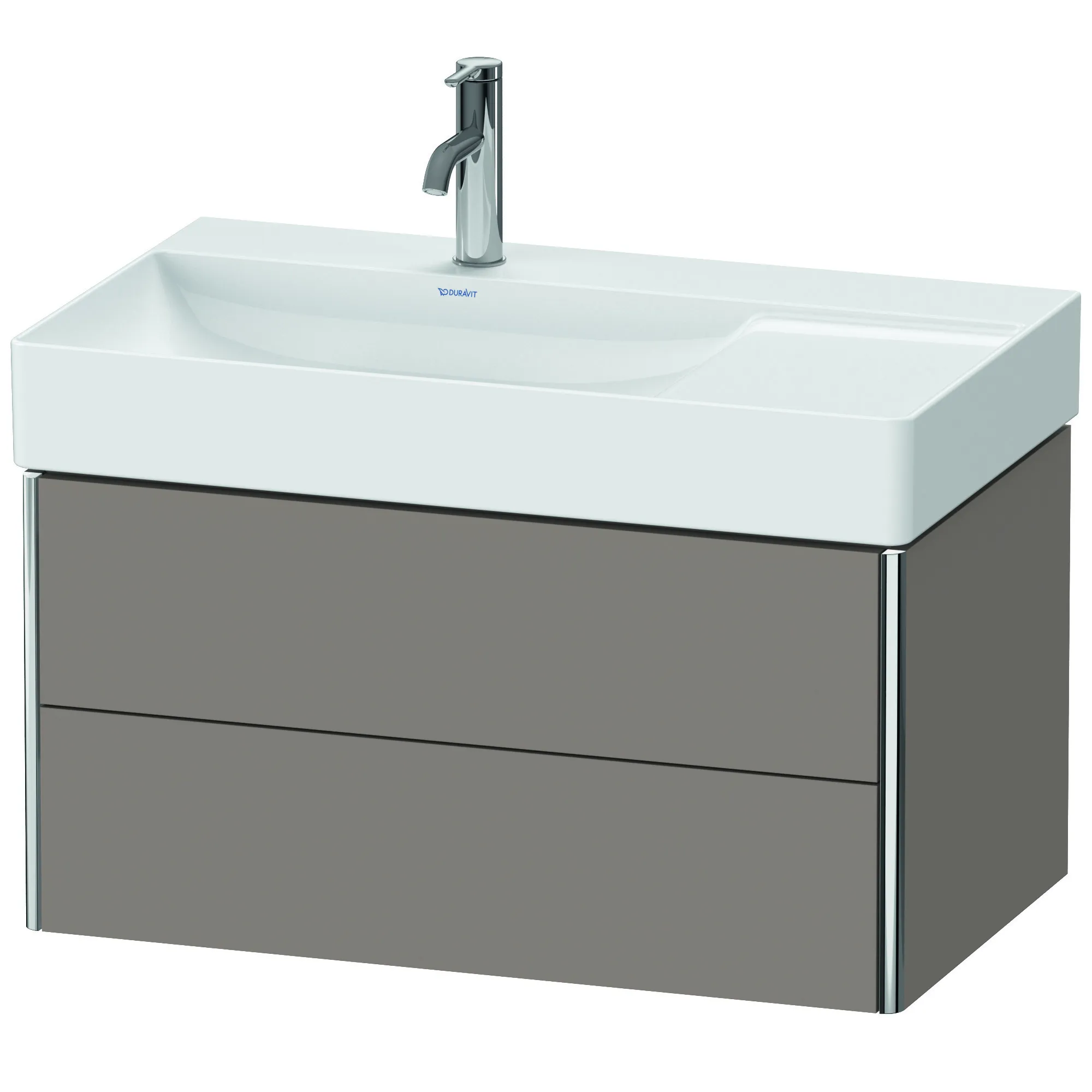 Duravit Waschtischunterschrank wandhängend „XSquare“ 78,4 × 39,7 × 46 cm Basalt Matt Duravit Waschtischunterschrank wandhängend „XSquare“ 78,4 × 39,7 × 46 cm Basalt Matt