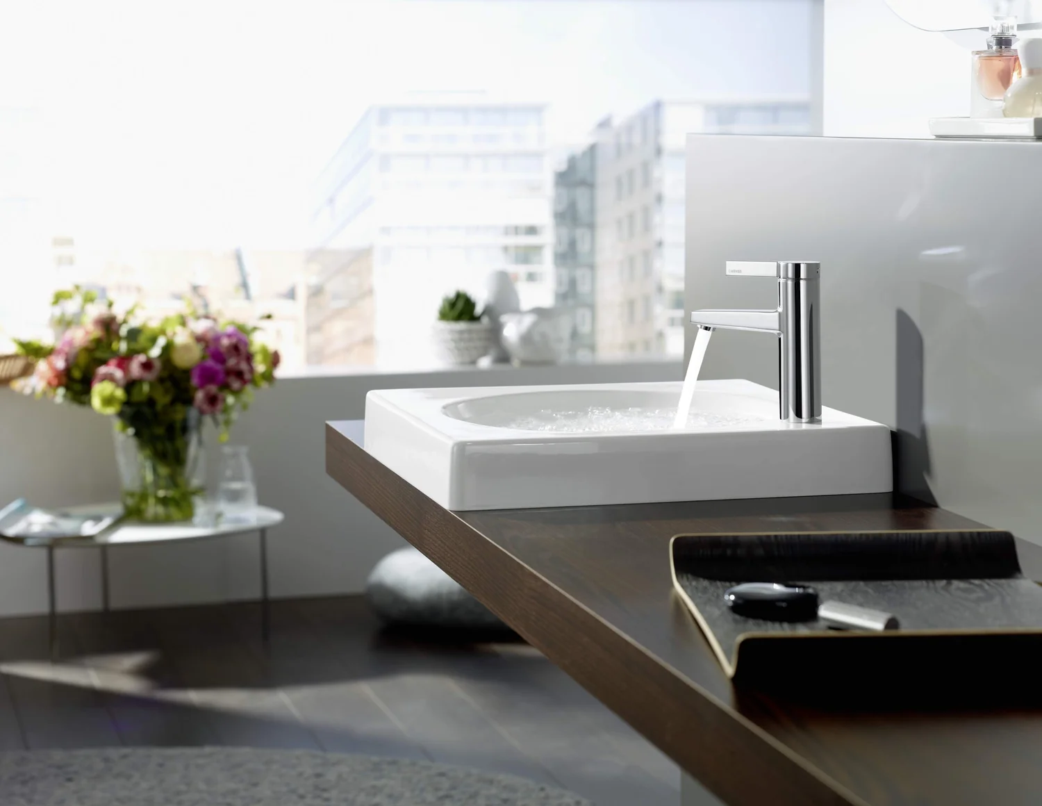 HansaLOFT Waschtischarmatur Einhebelmischer HansaLOFT 5753 Ausladung 114 mm DN15 Chrom