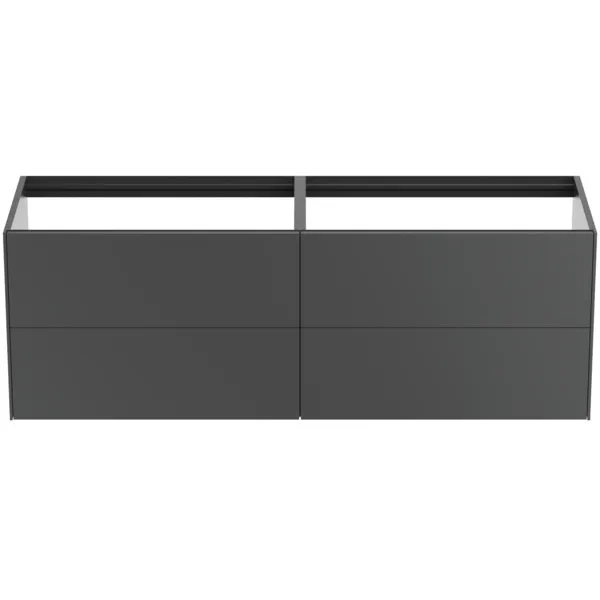Ideal Standard Waschtischunterschrank Conca, 4 Auszüge, anthrazit