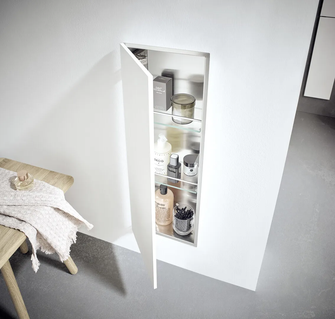 Schrankmodul asis pure Türanschlag rechts, Unterputz, 730mm, diamantgrau matt Schrankmodul asis pure Türanschlag rechts, Unterputz, 730mm, diamantgrau matt