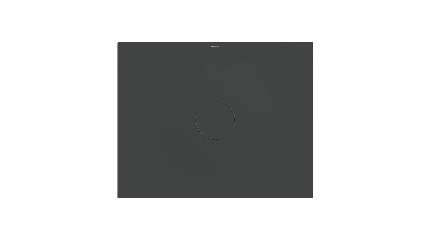 Bette rechteck Duschwanne „BetteAir“ 1000 × 800 mm ohne Oberflächenbeschichtung, mit BetteGlasur Plus, mit Minimum-Wannenträger, in Ebony