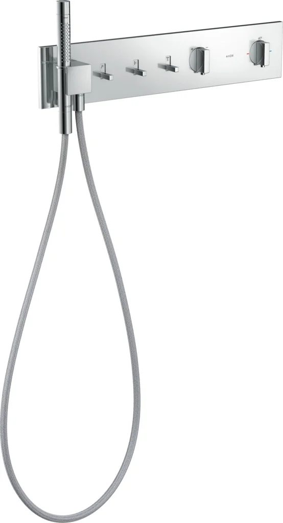 Hansgrohe AXOR ShowerComposition Thermostatmodul 540/110 Chrom, Unterputz, 3 Verbraucher, Schiebegriff, Rain & MonoRain Strahlarten