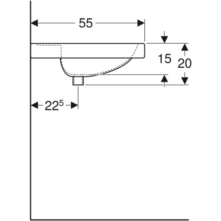 Wandwaschtisch mit Ablagefläche „Preciosa“, rechteckig 100 × 55 cm in weiß alpin Wandwaschtisch mit Ablagefläche „Preciosa“, rechteckig 100 × 55 cm in weiß alpin