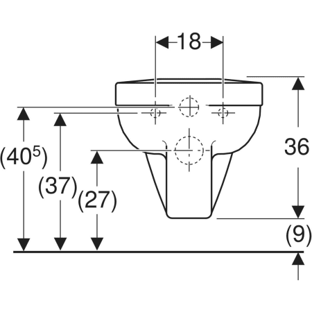 Wand-Flachspül-WC „Renova Comfort Square“ 39 × 36 × 70 cm in weiß alpin, mit Spülrand Wand-Flachspül-WC „Renova Comfort Square“ 39 × 36 × 70 cm in weiß alpin, mit Spülrand