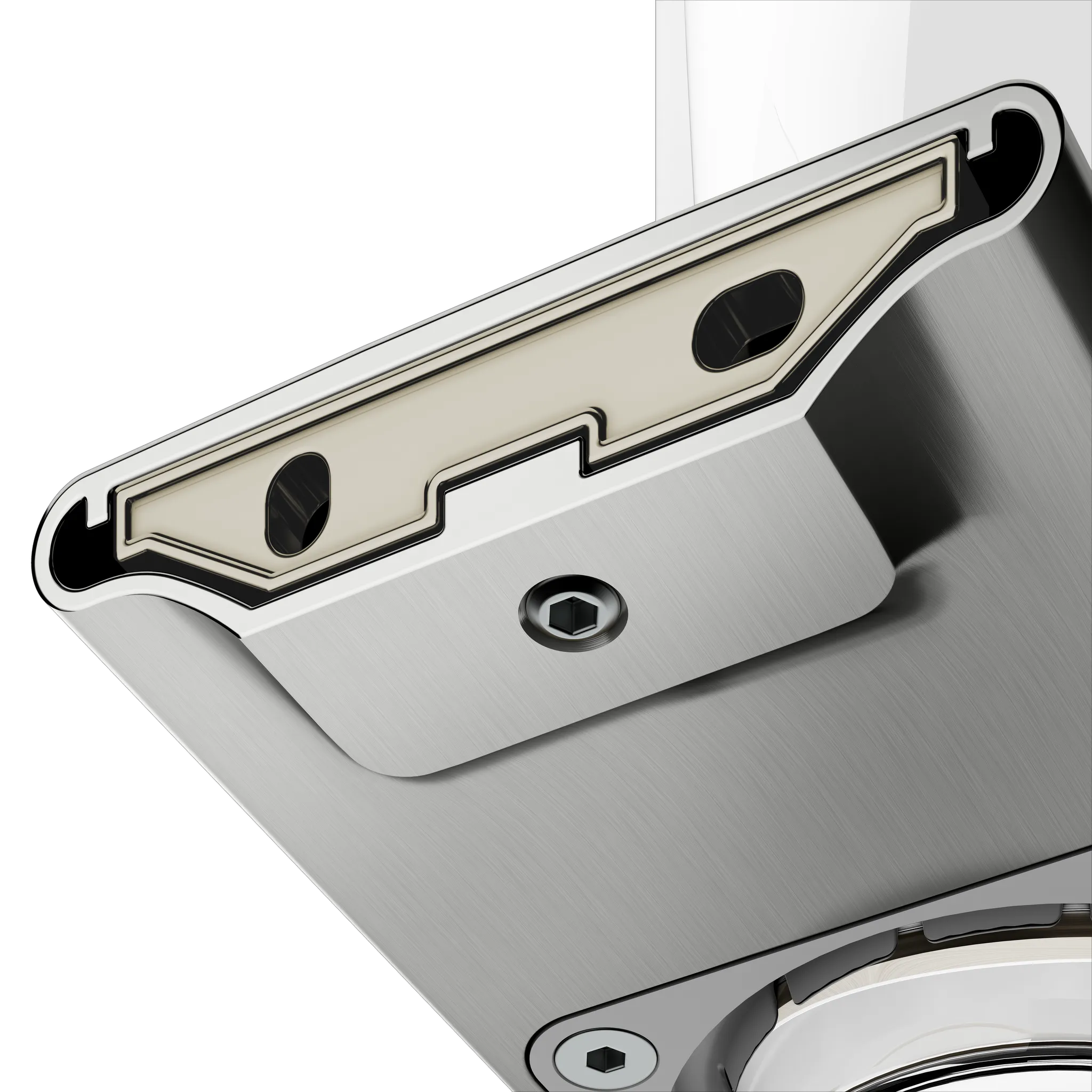 KEUCO EDITION 400 Glashalter mit Echtkristall-Glas Edelstahl-finish