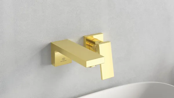 Ideal Standard Wand-Waschischarmatur Extra Ausladung 160mm Brushed Gold