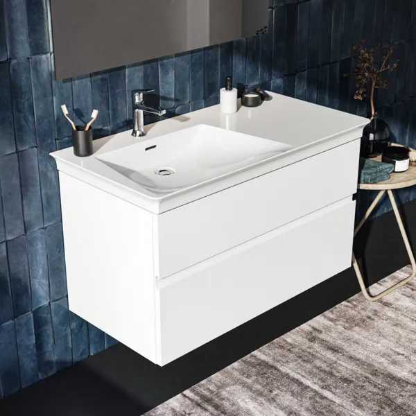 Ideal Standard Waschtischunterschrank „Finesse“ 100 × 55 × 50,5 cm Weiß matt lackiert
