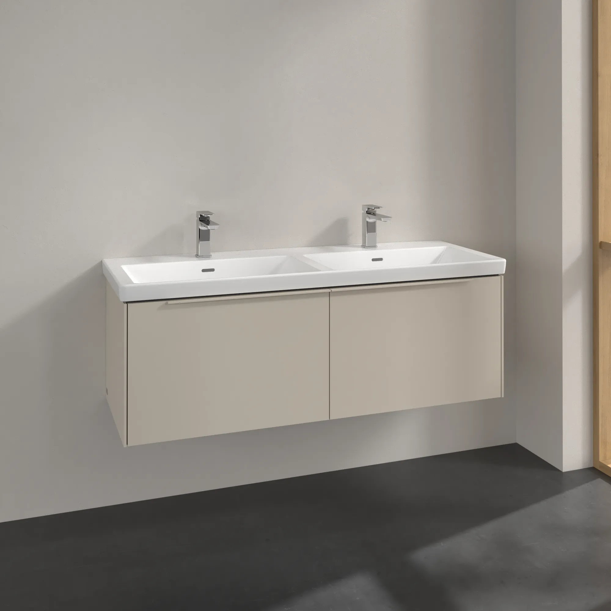 Villeroy & Boch Subway 3.0 Waschbeckenunterschrank C56702, 1272 x 429 x 478 mm, Cashmere Grey