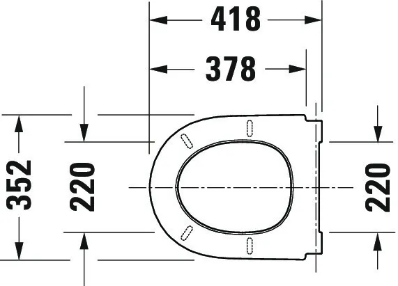 Duravit WC-Sitz „Qatego“ 36,8 × 42,5 × 4,4 cm