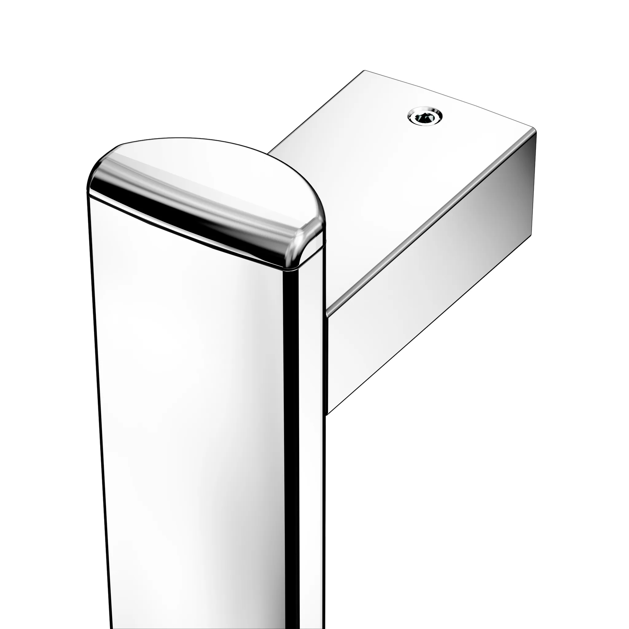 KEUCO Duschhandlauf mit Brausestange „Axess“ 600 × 600 × 1300 mm Ausführung links, in Verchromt