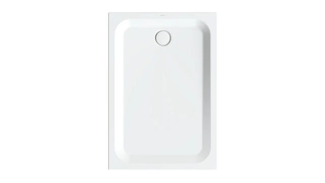 Bette rechteck Duschwanne „BetteUltra“ 1300 × 900 mm ohne Oberflächenbeschichtung, mit BetteGlasur® Plus, ohne Wannenträger, in Edelweiß