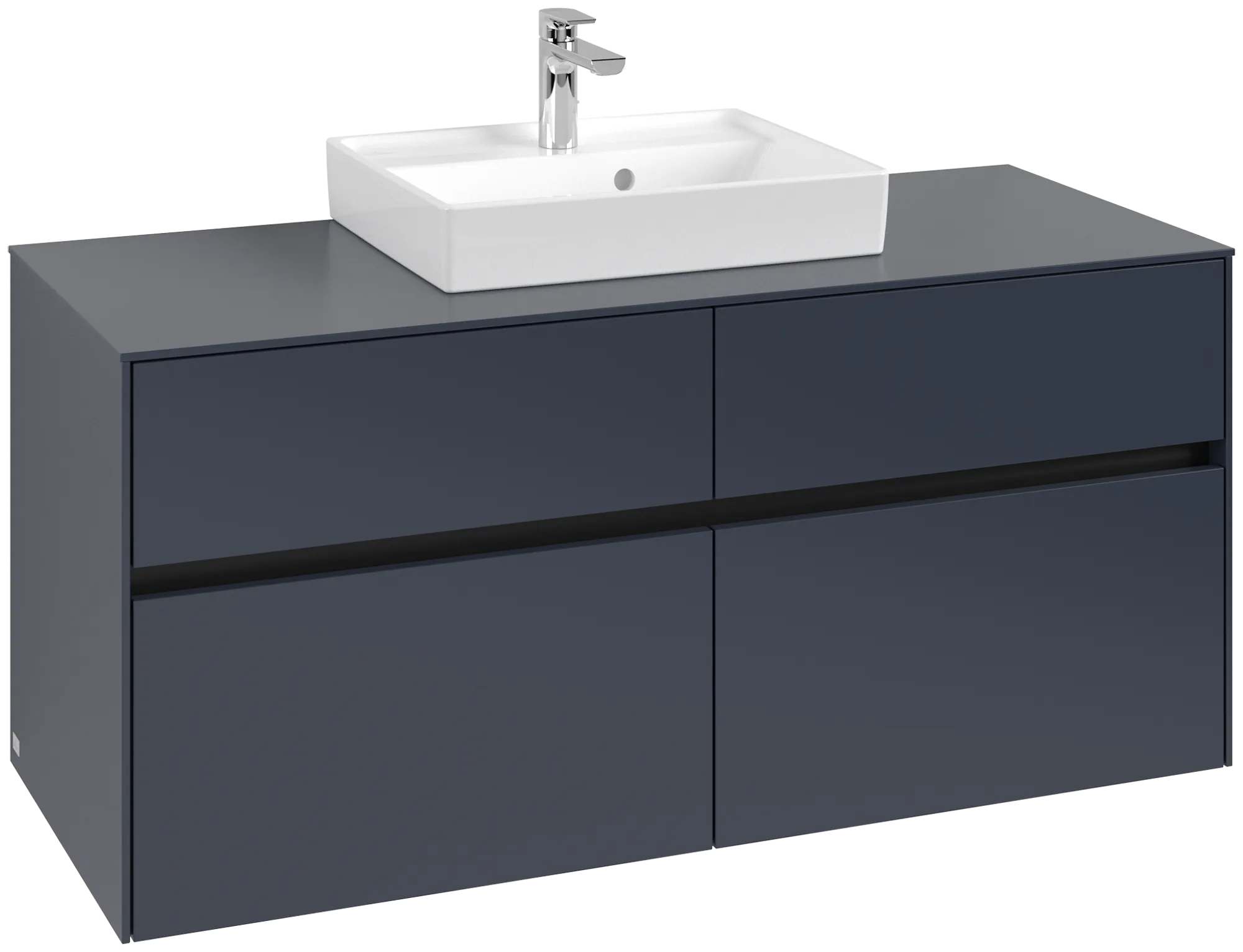 Villeroy & Boch Waschbeckenunterschrank Collaro C070B0 Marine Blue, 1.200 x 548 x 500 mm, mit Beleuchtung und SoftClosing Villeroy & Boch Waschbeckenunterschrank Collaro C070B0 Marine Blue, 1.200 x 548 x 500 mm, mit Beleuchtung und SoftClosing