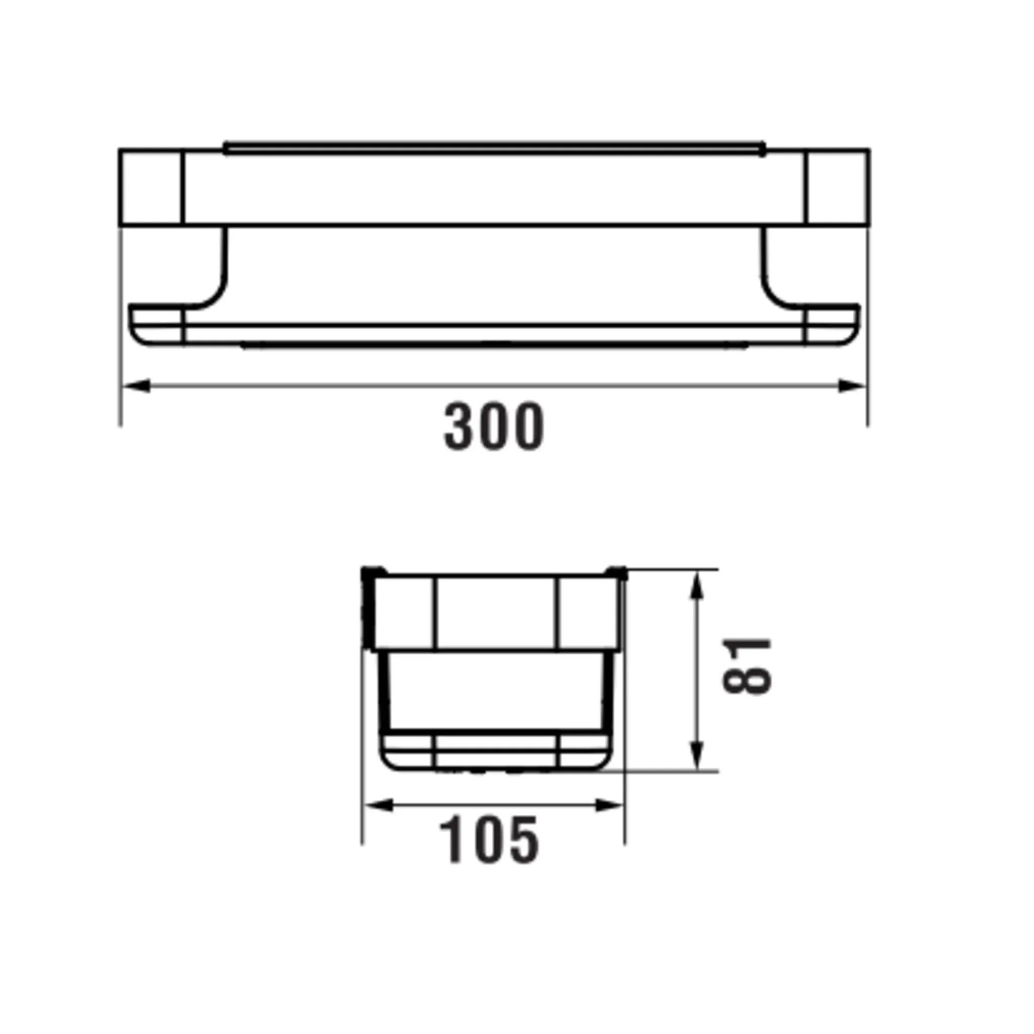 Niara Dusch-Wandkorb 38506.1 titanschwarz matt