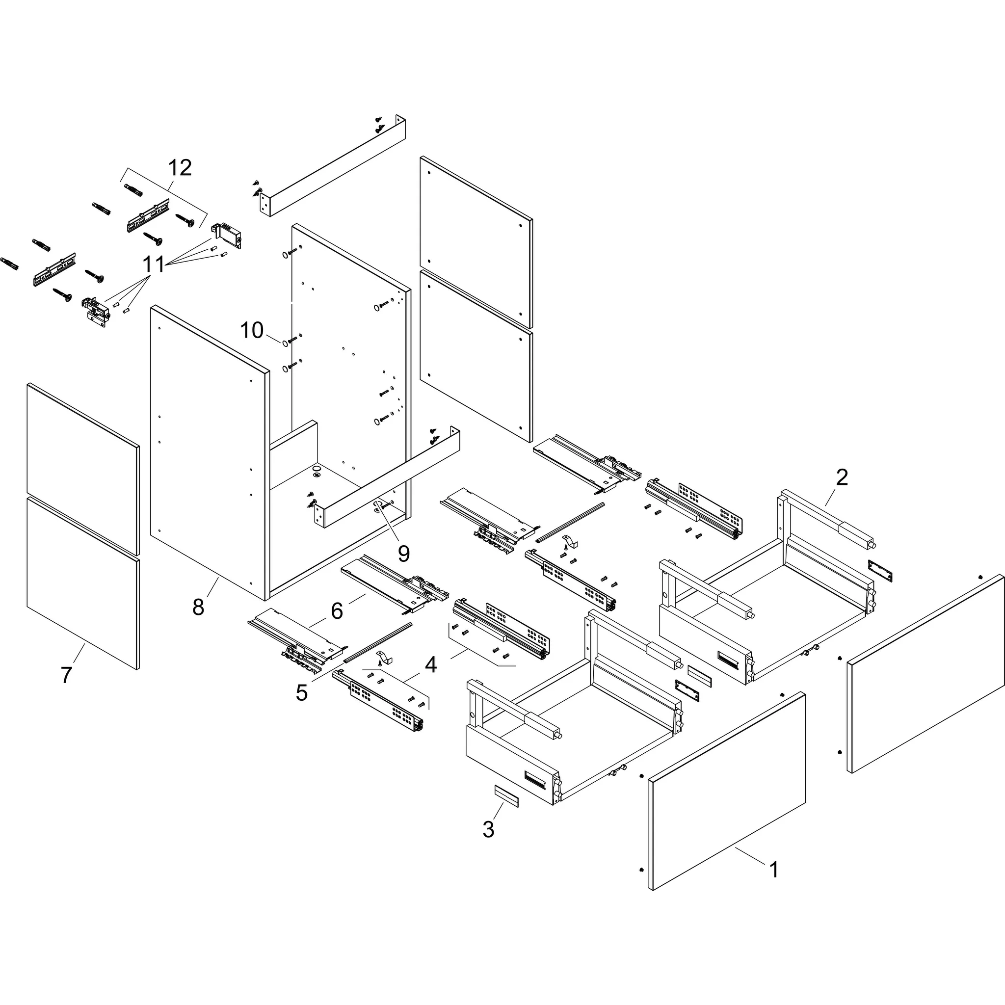Hansgrohe Waschtischunterschrank „Xilesa E“ in Sandbeige Matt