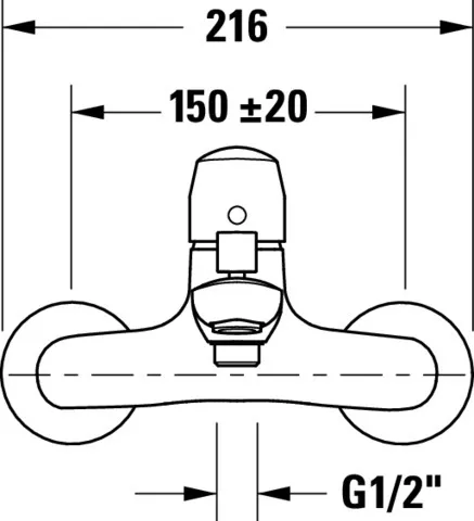 Einhebel-Wannenmischer No. 1 Aufputz