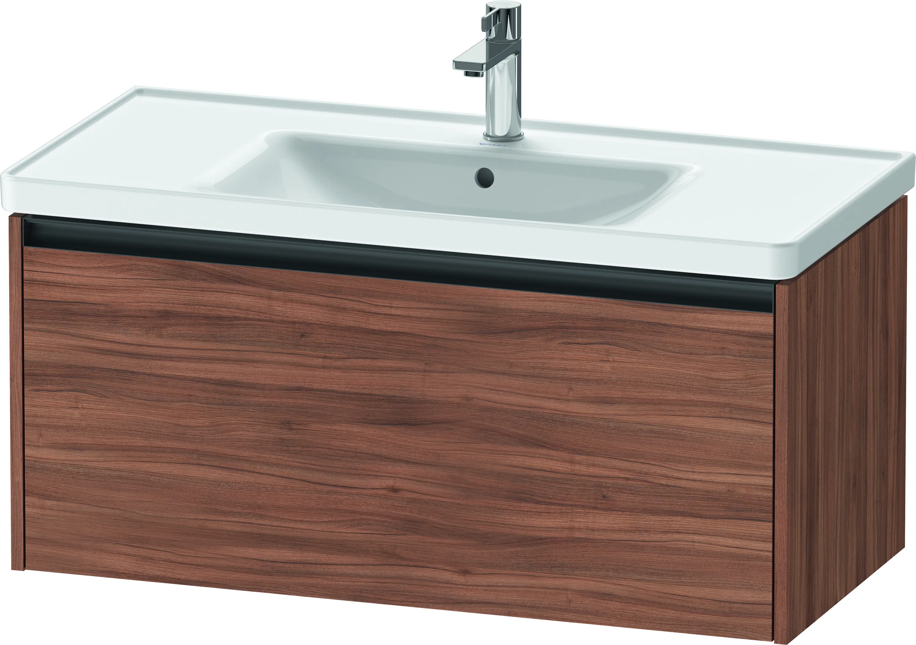 Duravit Waschtischunterschrank wandhängend „Ketho.2“ 98,4 × 44 × 45,5 cm Nussbaum Natur