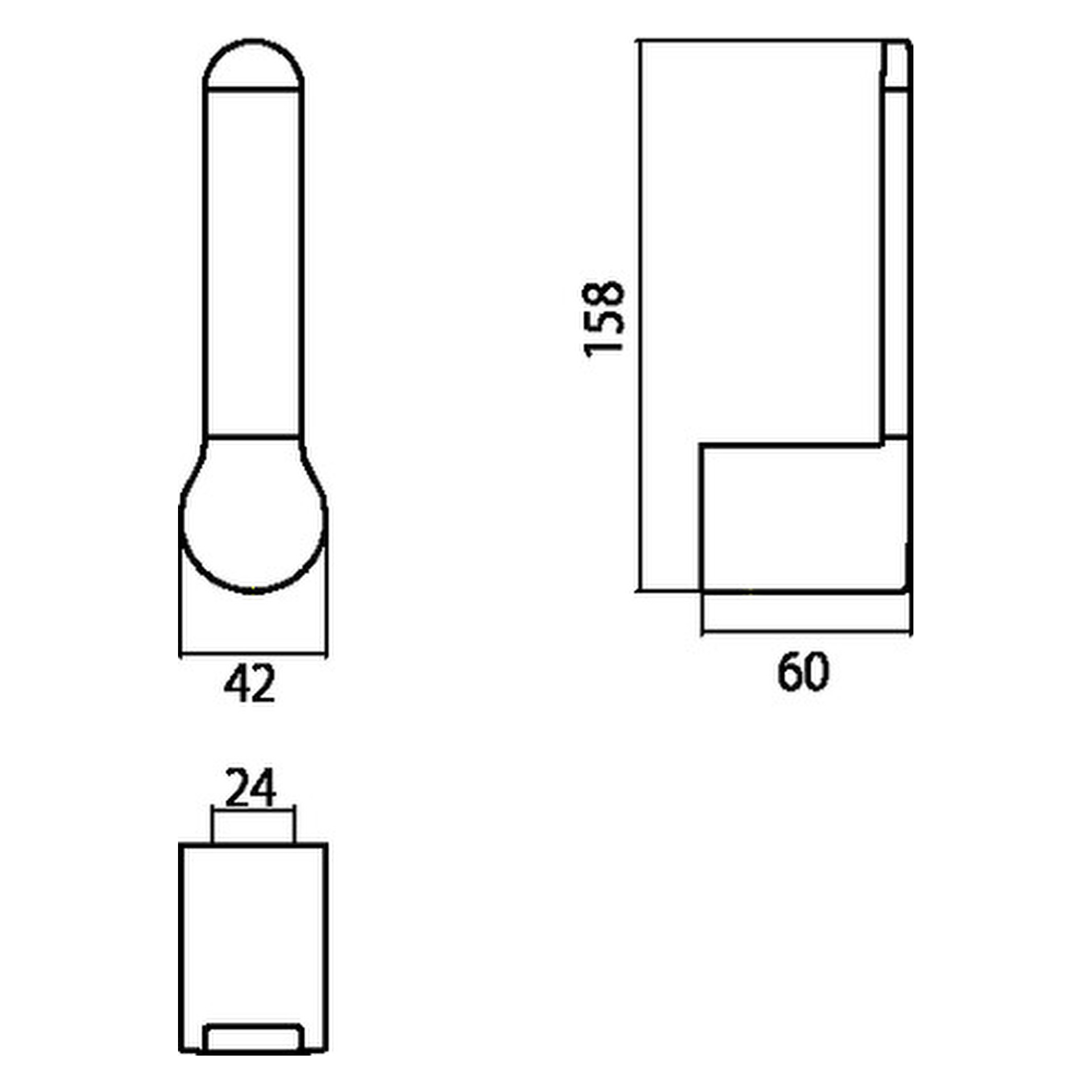 emco Reservetoilettenpapierhalter „fino“ 4,2 × 6 × 15,8 cm in chrom